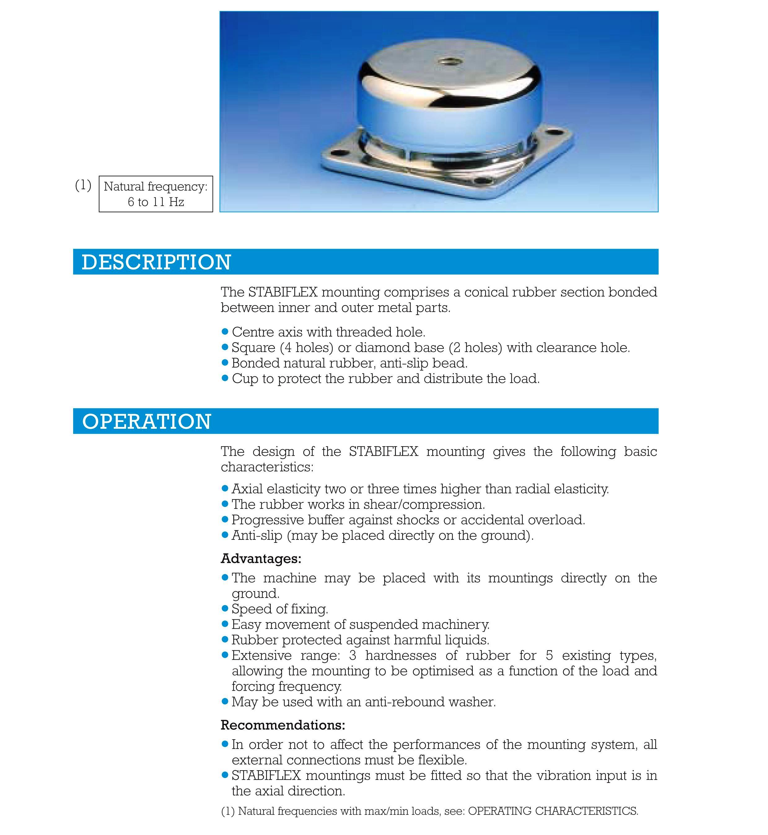 Stabiflex shock absorber