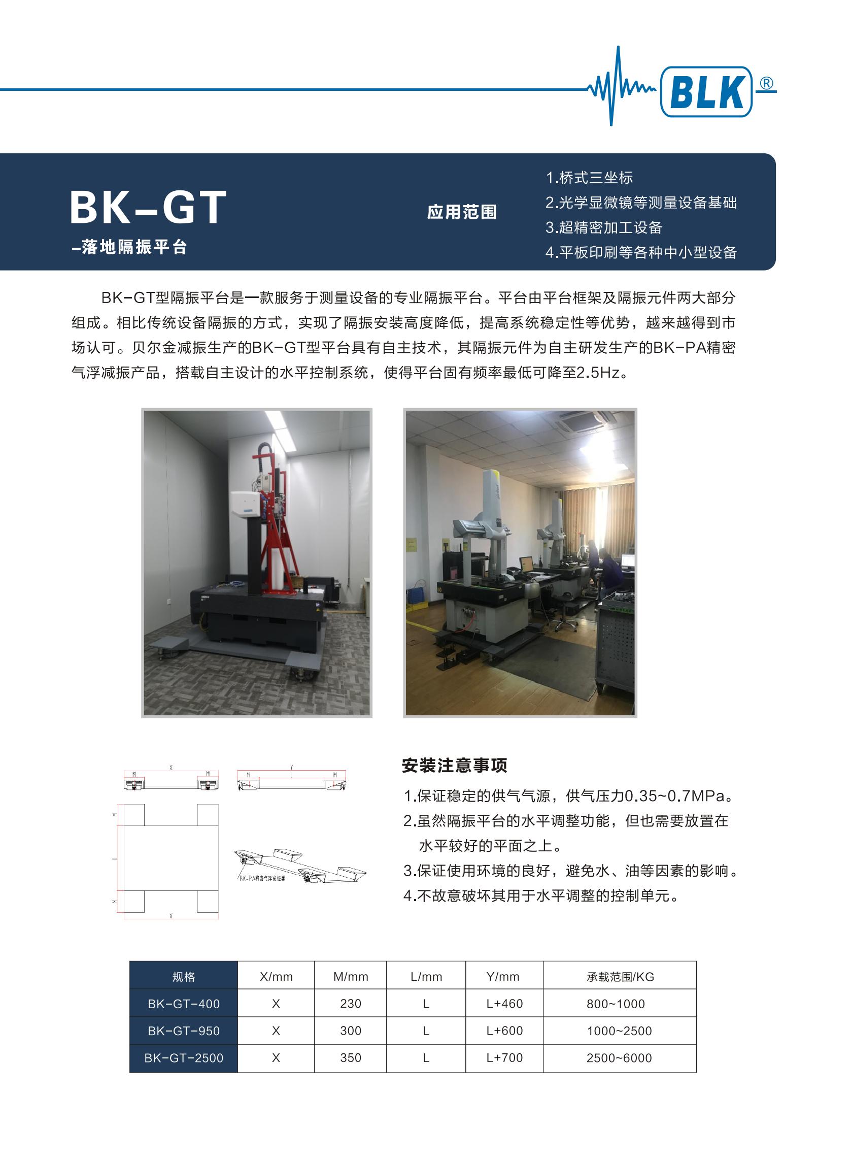 BK-GT-落地隔振平台 BK-GT-落地隔振平台